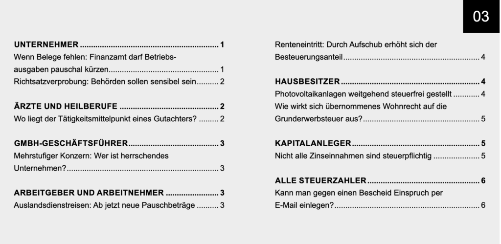 Aktuelles März 2023